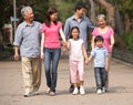 Multi-Generation Chinese Family In Park Royalty Free Stock Photo