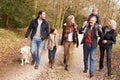 Multi Generation Family On Countryside Walk Royalty Free Stock Photo