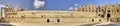 Multi-image panorama from inside the arena of the El Jem amphitheater