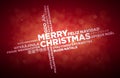 Multi Language Christmas Greeting Design Royalty Free Stock Photo