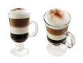 Multi-layered coffee Royalty Free Stock Photo