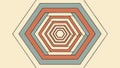 Multi-Layered Hexagon Tunnel Geometric Background vector design Generative AI Royalty Free Stock Photo