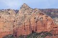 The multi layered mountain tops in Sedona Royalty Free Stock Photo