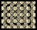 Multi-level floral stereogram Royalty Free Stock Photo