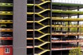 multi level parking garage . Exterior of large, multi-storey parking lot Royalty Free Stock Photo
