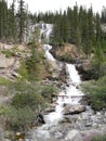 Multi-level Waterfall in Jasper National Park