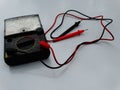 Multimeter, analog in white background