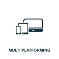 Multi Platforming icon from seo collection. Simple line Multi Platforming icon for templates, web design and