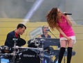 Multi-platinum alt-pop sibling trio Echosmith participates at Arthur Ashe Kids Day 2018 at National Tennis Center