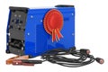 Multi-process welder machine with best choice badge, 3D rendering