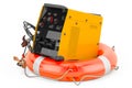 Multi-process welder machine with lifebelt, 3D rendering