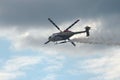 Multi-purpose ALH helicopter of the Indian Air Force SARANG aerobatic team in the sky of the MAKS-2021 International Aviation and