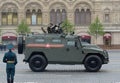 Multi-purpose armored car `Tiger-M` during the parade on Red Square in honor of Victory Day Royalty Free Stock Photo