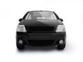 Multi-purpose black vehicle front view Royalty Free Stock Photo