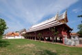 The multi-purpose hall, or Sala Kan Parian, at Wat Yai Suwannaram, a Buddhist temple in Phetchaburi, Thailand