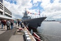 Multi-purpose patrol ship `Stoykiy` takes part in the annual international Maritime defense show