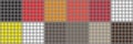 multi set of checkered fabric pattern texture design, two set of checkered background.