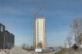 Multi-storey building under construction Royalty Free Stock Photo