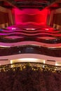 Multi-storey hotel floors terraces upward view Dubai Royalty Free Stock Photo