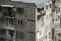 Multi-storey residential apartment building in Georgia. Tbilisi. Close-up Royalty Free Stock Photo