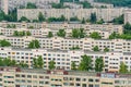 Multi-storey residential apartment buildings in a residential area. Royalty Free Stock Photo