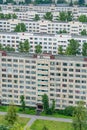 Multi-storey residential apartment buildings in a residential area. Royalty Free Stock Photo