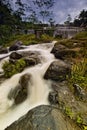 Multi Tiered Watu Purbo Lava Dam Waterfall Jogjakarta Royalty Free Stock Photo