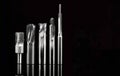 multi tool end mill reamer. material Tungsten and carbide. used for metalwork. on dark background Royalty Free Stock Photo
