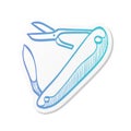 Sticker style icon - Multitool