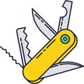 Multi tool icon vector swiss penknife isolated Royalty Free Stock Photo