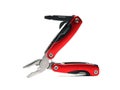 Multi tool pliers with red handles Royalty Free Stock Photo
