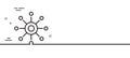 Multichannel line icon. Multitasking sign. Minimal line pattern banner. Vector