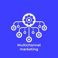 Multichannel marketing icon for web