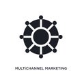 multichannel marketing isolated icon. simple element illustration from technology concept icons. multichannel marketing editable Royalty Free Stock Photo