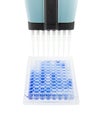 Multichannel pipette test sample Royalty Free Stock Photo