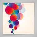 Multicolor abstract bright background. Circles elements. Royalty Free Stock Photo