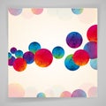 Multicolor abstract bright background. Circles elements for design.