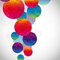 Multicolor abstract bright background. Circles elements for design. Eps10 Royalty Free Stock Photo