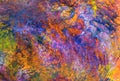 Multicolor abstract watercolored background