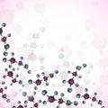 Multicolor alcohol molecules background