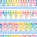 Multicolor zebra stripe background