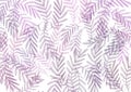 Watercolor Background. Pink, gray and purple leave