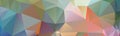 Multicolor banner background from triangles, header for web