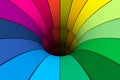 Multicolor black hole lines abstract background