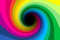 Multicolor black hole lines abstract background