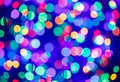 Multicolor bokeh circle background