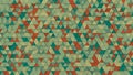 Multicolor chaotic extruded triangles 3D render