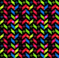 Multicolor chevron style seamless pattern. Arrows texture.