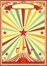 Multicolor circus vintage sunbeams background