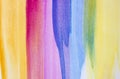 Multicolor creative watercolor background. Abstract stains and lines. Banner.